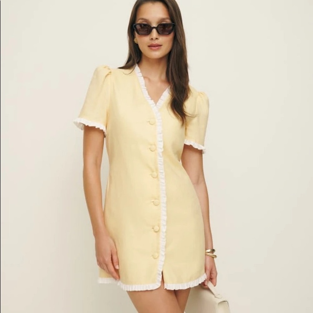NWT Reformation Breslyn Linen Dress